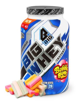 Big Whey 900 гр., Bubble Gum (жевательная резинка) | Протеины